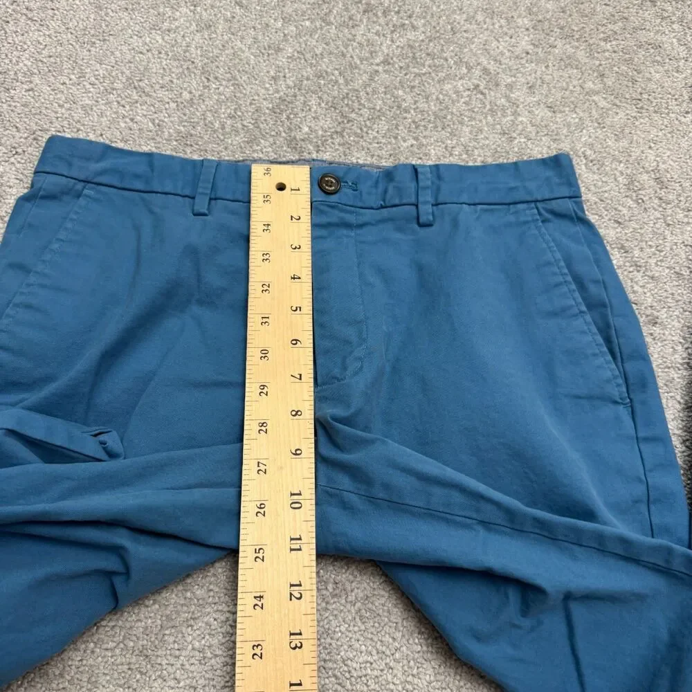 Banana Republic Mason Chino Pants Mens 32x32 Teal Bay Blue Straight Flat Front